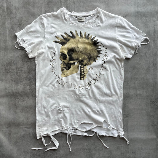 DIESEL DISTRESSED TOP | O/S, Red