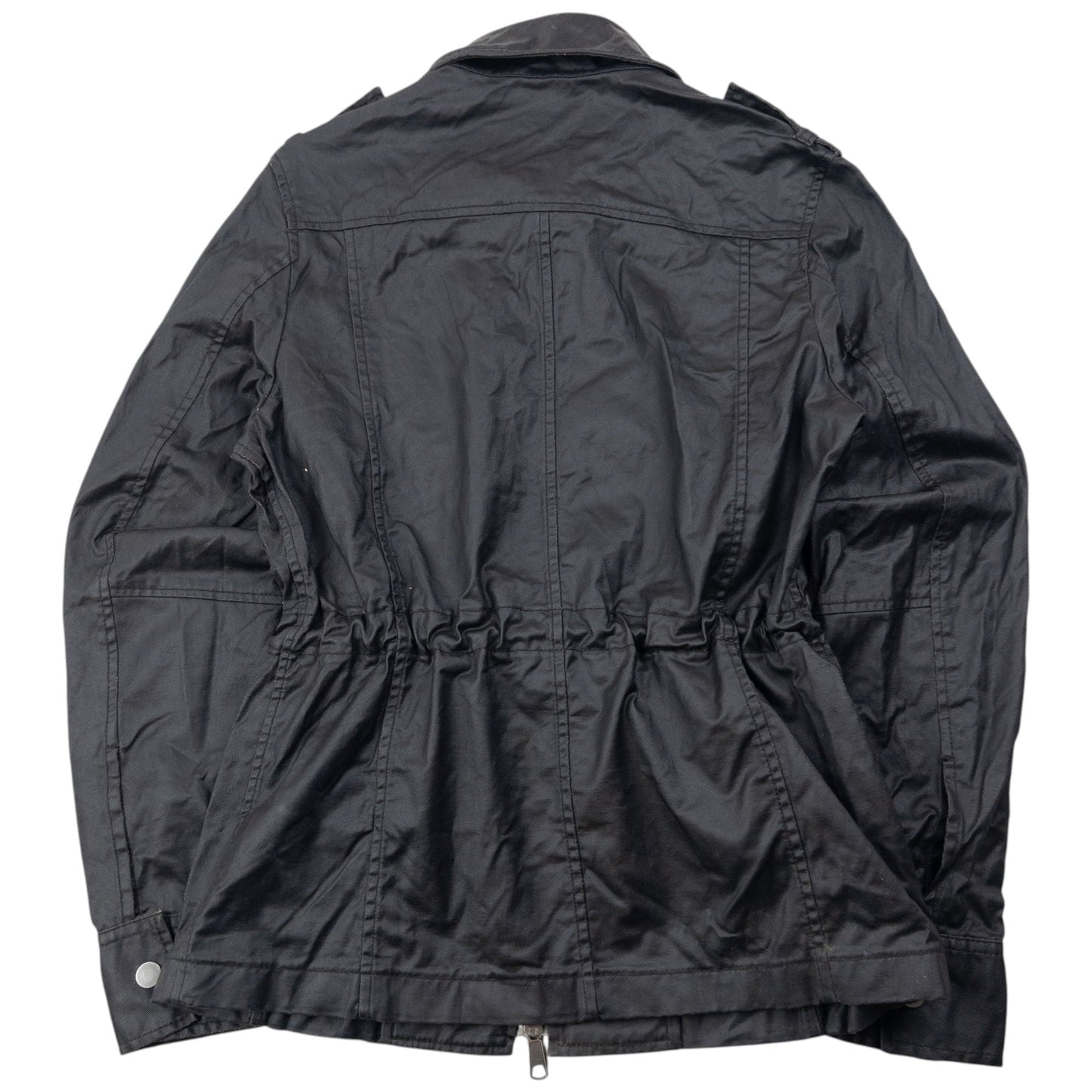 Vintage 2000s PPFM Zip Up Military Jacket Size S | Small, Black
