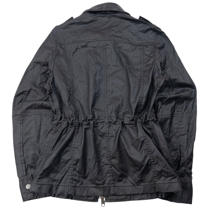 Vintage 2000s PPFM Zip Up Military Jacket Size S | Small, Black