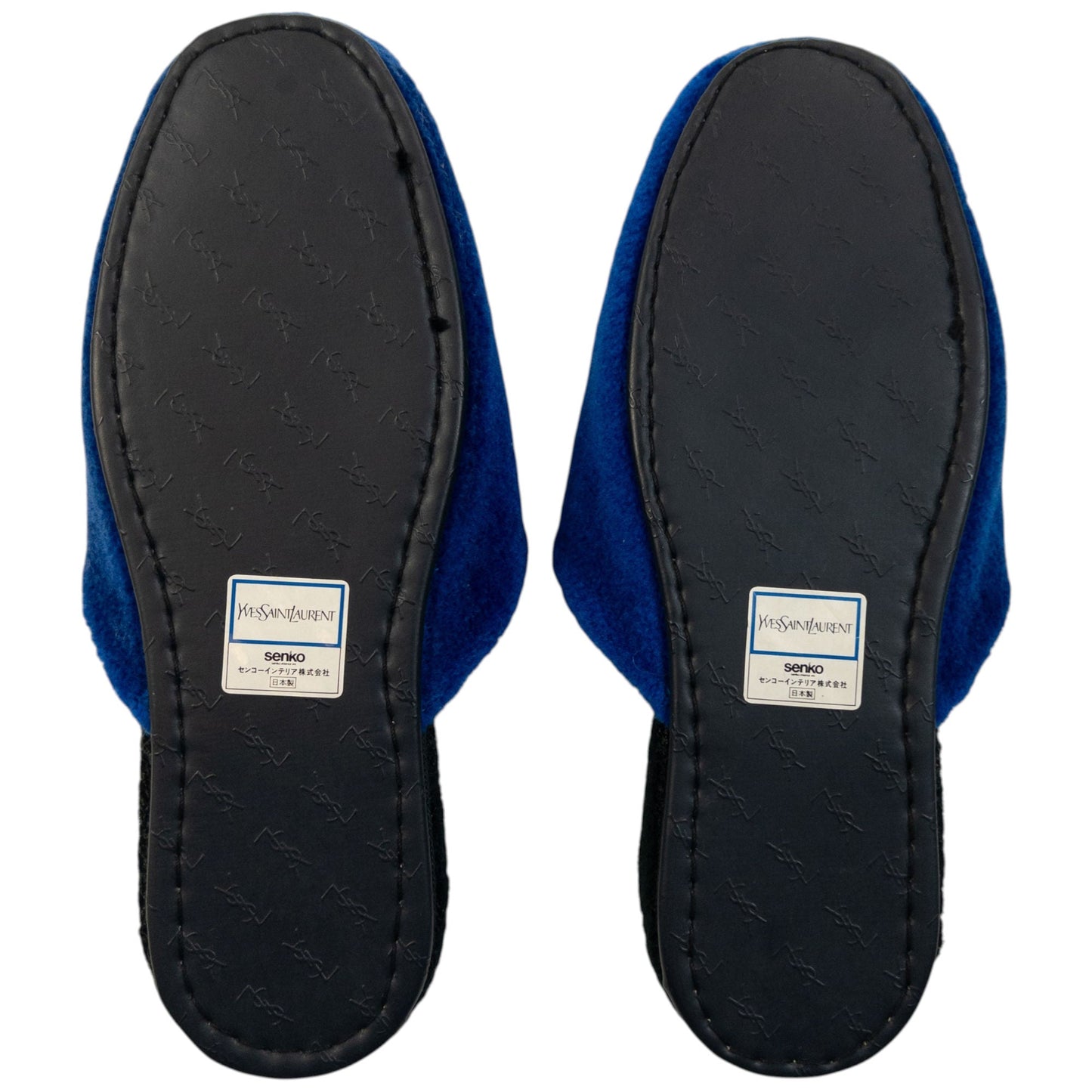 Vintage 80s YSL Yves Saint Laurent Embroidered Fleece Slippers Womens Size 6 | ONE SIZE, Multicoloured