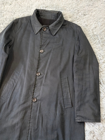 Gucci by Tom Ford 1999 Reversible Wool & Cotton Car Coat - L | O/S, Black