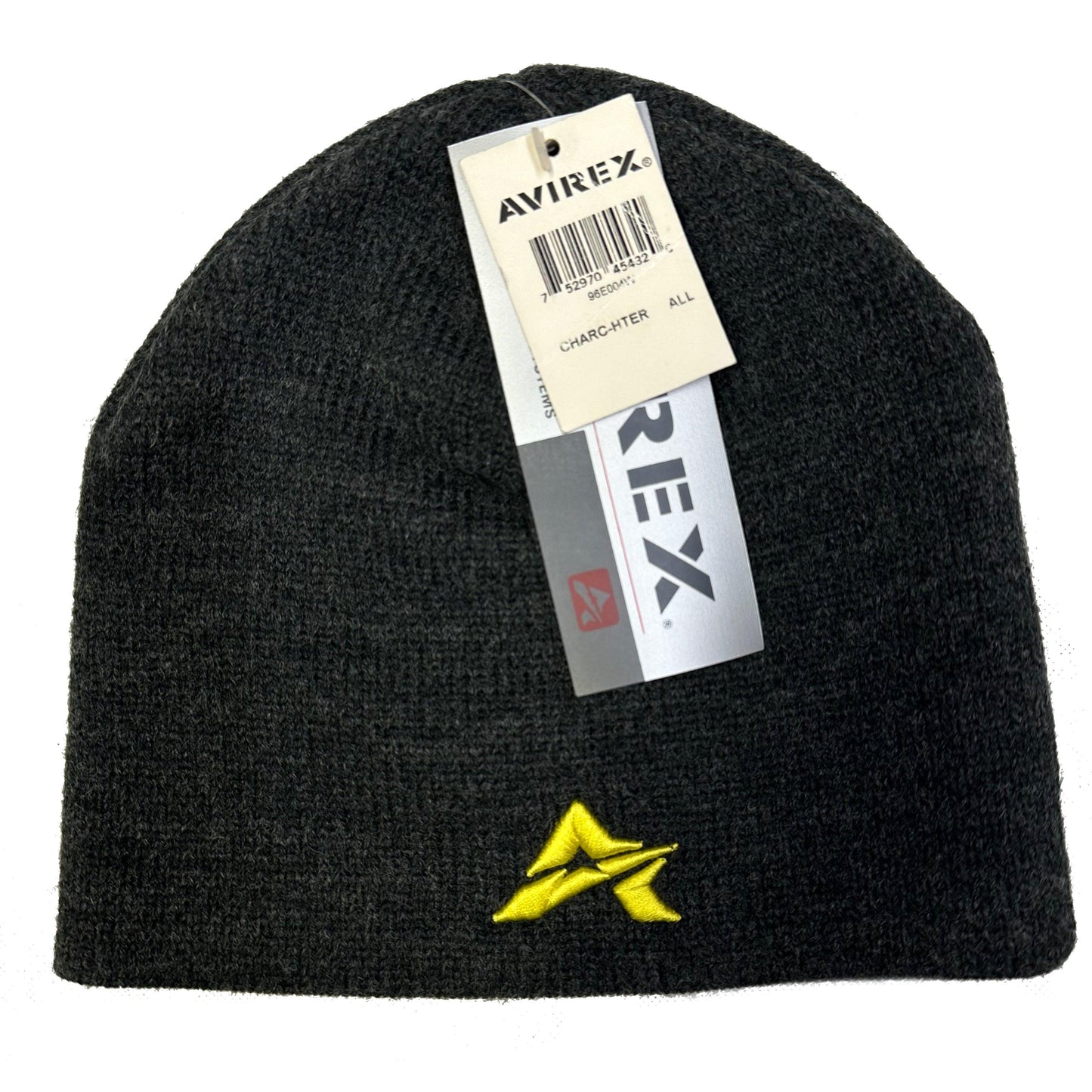 Avirex Big A Beanie In Grey & Yellow ( M/L ) - Known Source