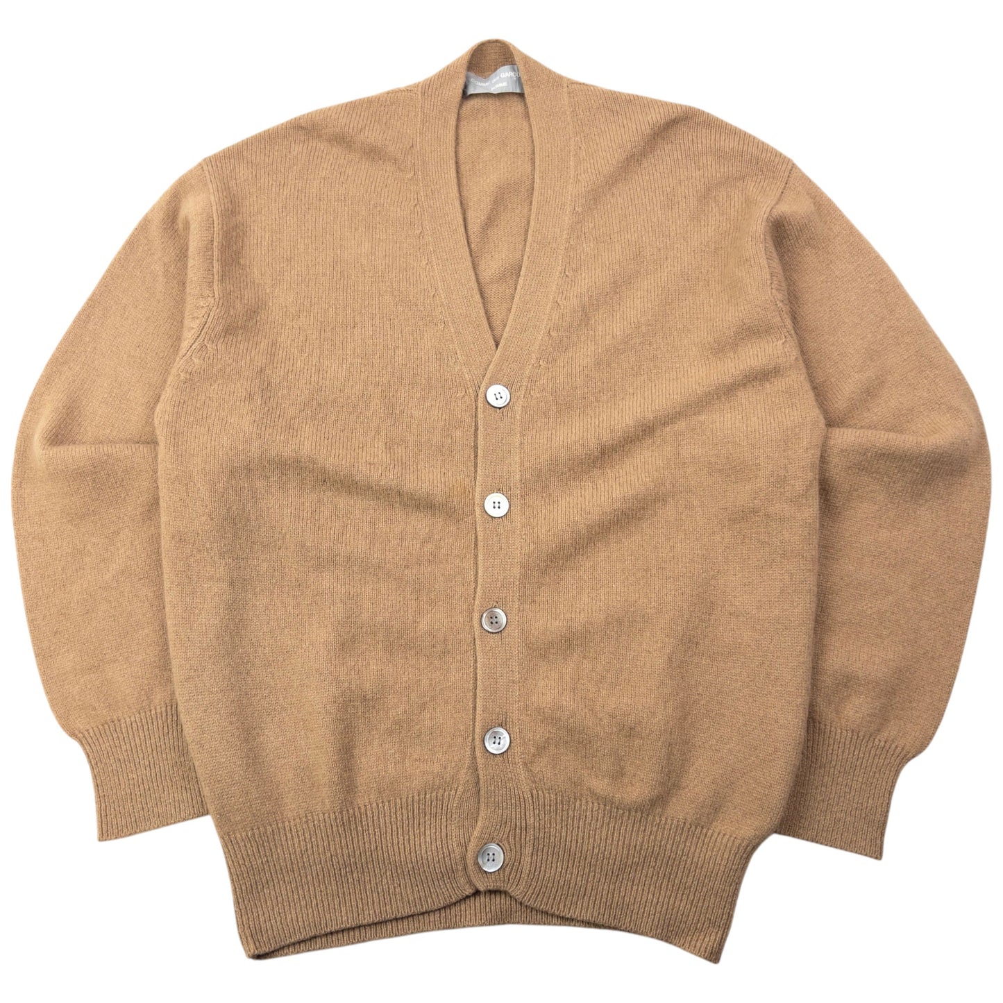 Vintage 1989 Comme Des Garçons HOMME Wool Cardigan Size M | Medium, Beige