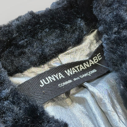 Comme des Garçons Junya Watanabe 1995 Runway Fur Collar Coat XS