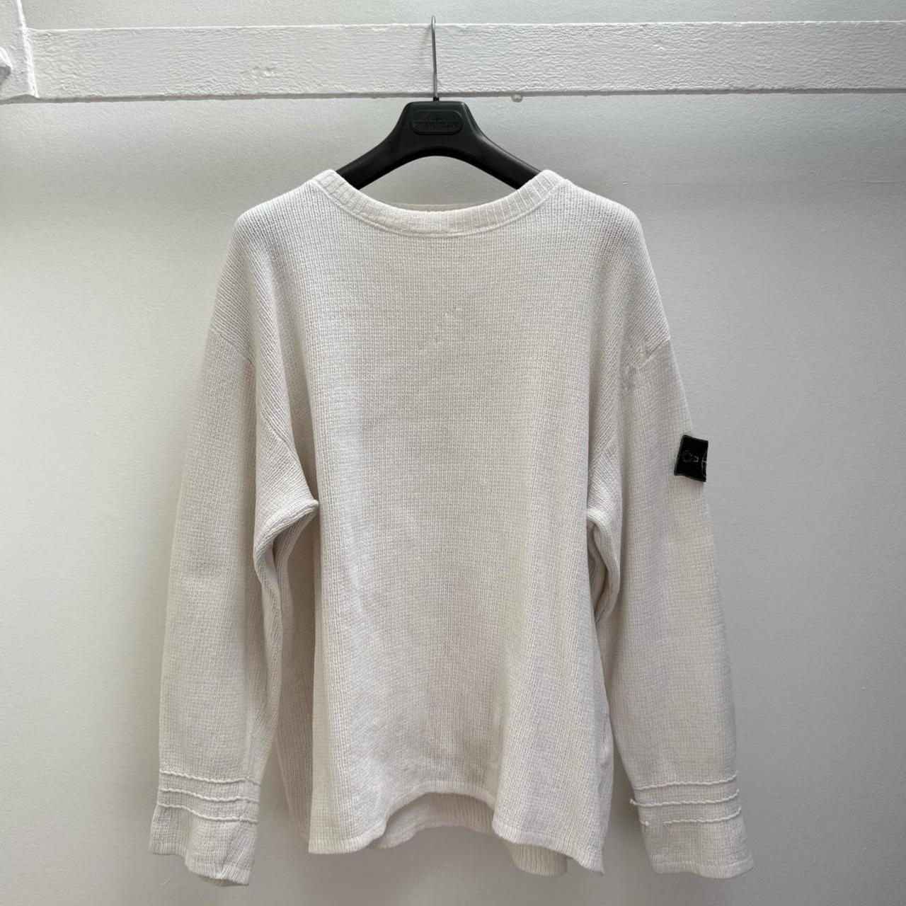 90’s Stone Island Soft Cotton Knit Jumper (L) | Large, Green