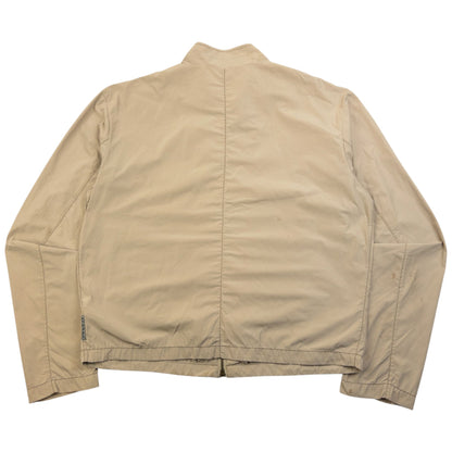 Vintage 2000s Armani Jeans Lightweight Zip Up Jacket Size S | Small, Beige