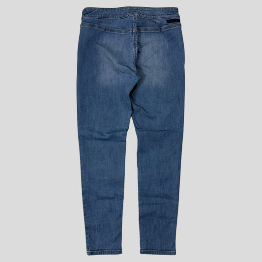Prada Milano 2018 Logo Tab Lyocell Stretchy Skinny Jeans - 27-29 | Default Title, Black