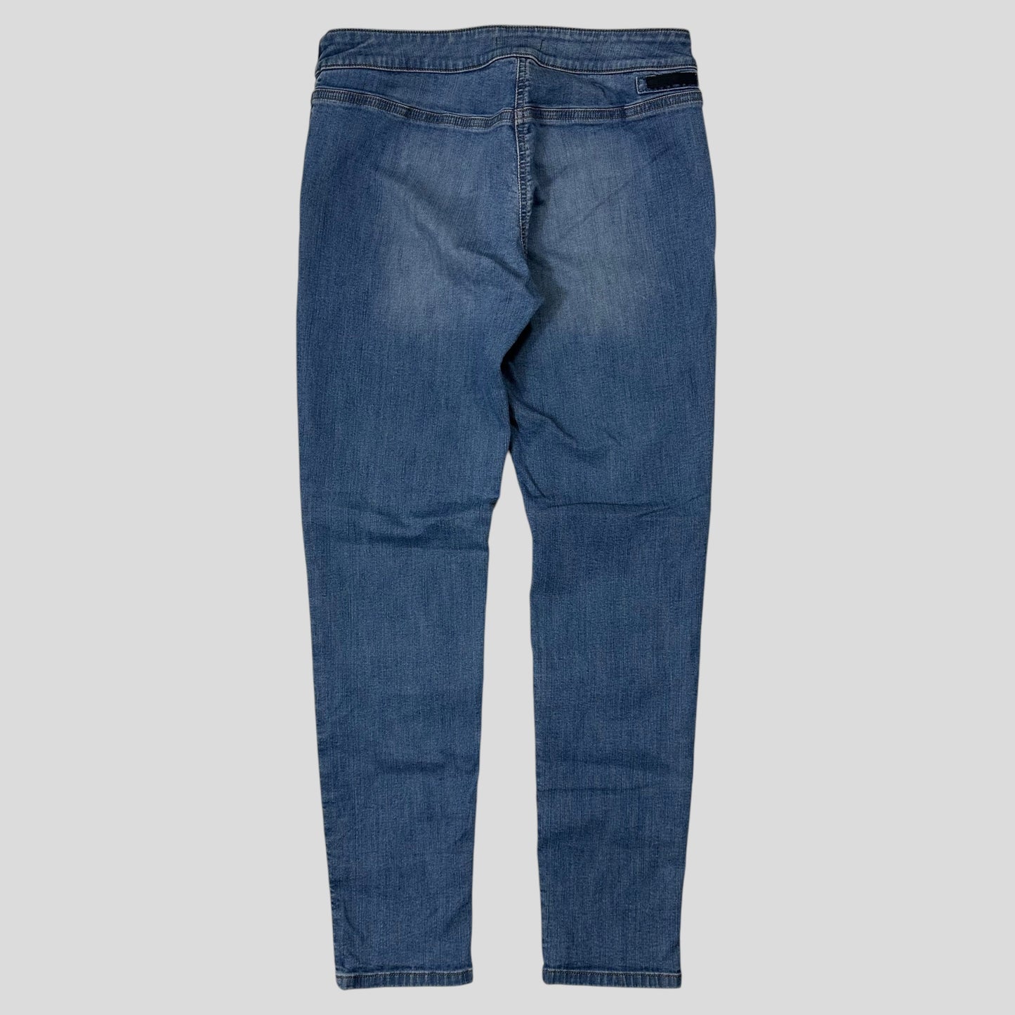 Prada Milano 2018 Logo Tab Lyocell Stretchy Skinny Jeans - 27-29 | Default Title, Black