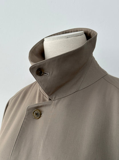 Burberry 1990s Pure Tasmania Wool High Neck Trench - L