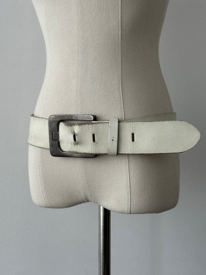 Vintage 1990s Leather Chunky Belt - W34-38