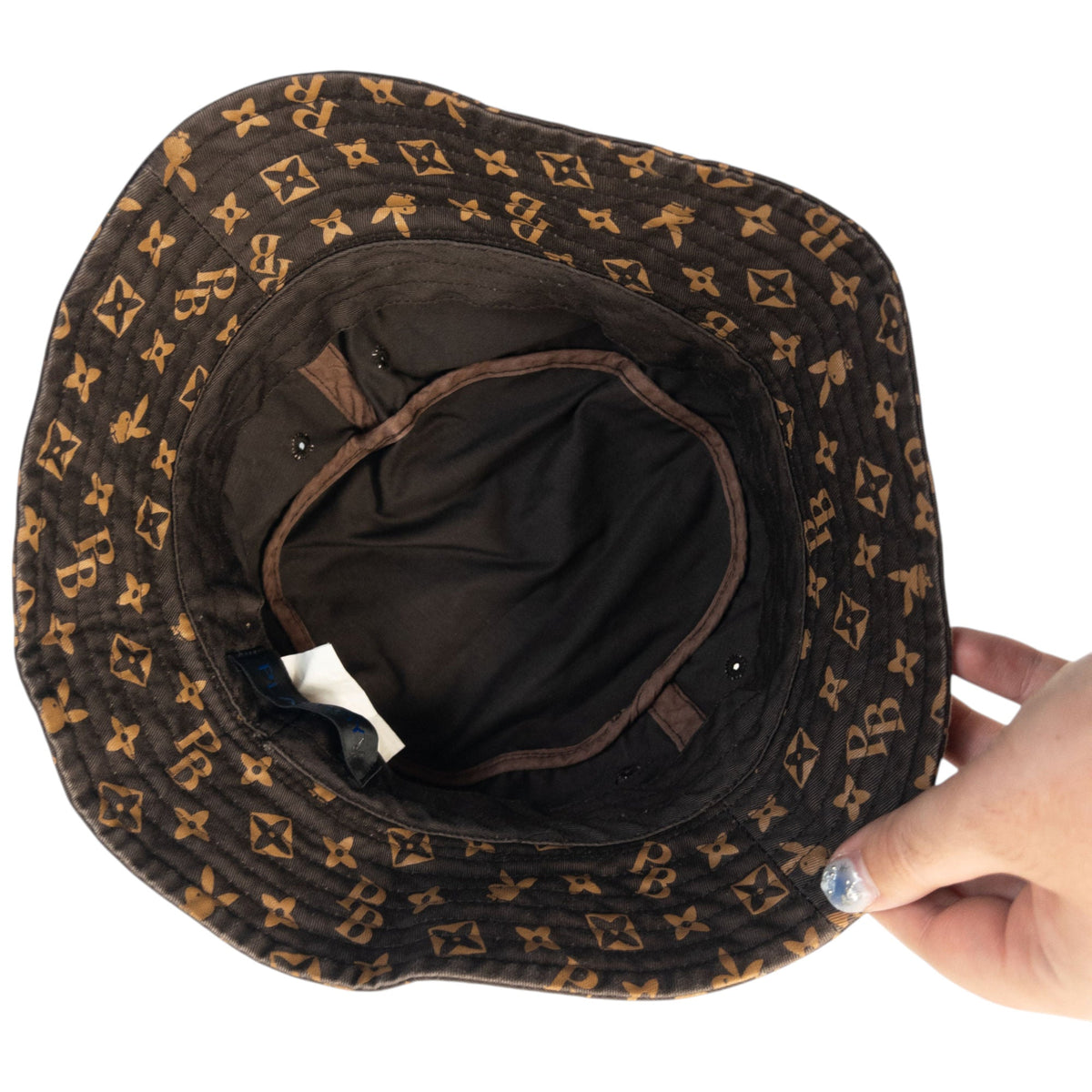 Vintage 2000s Playboy Monogram Bucket Hat | O/S, Brown