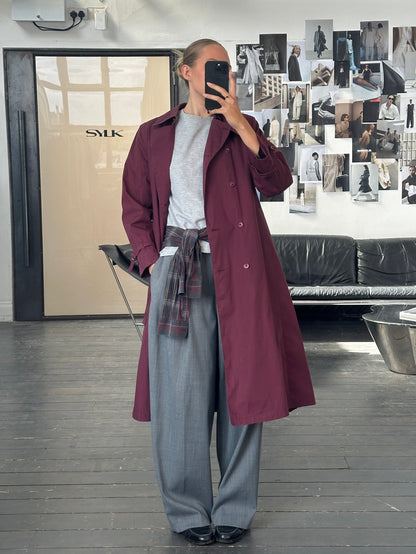 London Fog 1980s Double Breasted Trench Coat - M