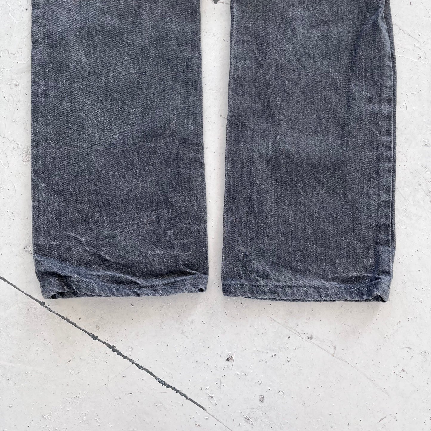 1990s helmut lang grey bootcut denim | Gray, Grey