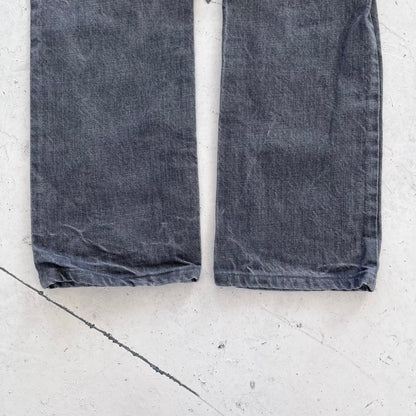 1990s helmut lang grey bootcut denim | Gray, Grey