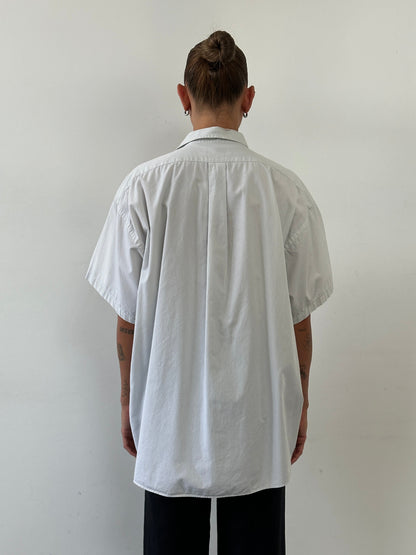 Yves Saint Laurent Pour Homme Pure Cotton Short Sleeve Logo Shirt - XXL