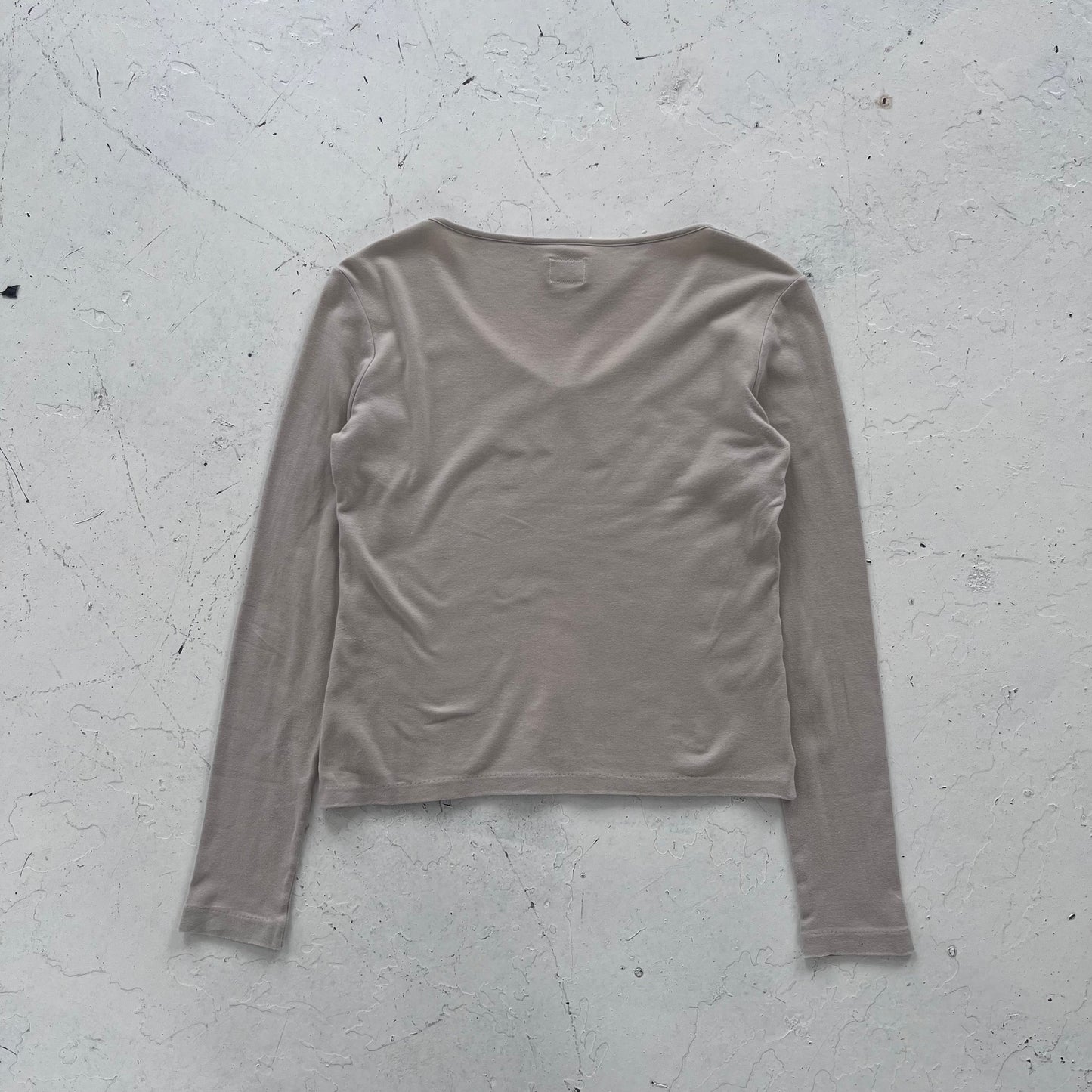 fw1998 cp company donna v neck top | Beige, Beige