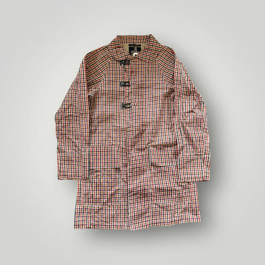 Nigel Cabourn 100% Bees Wax Cotton Fireman's Clasped Trench Coat 48 BNWT