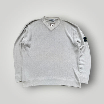 Stone Island SS/97 Cotton Mix V-Neck Knit Jumper XL