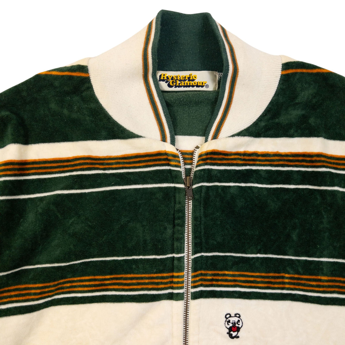 Vintage 90s Hysteric Glamour Striped Velour Jacket Womens Size S | Small, Multicoloured