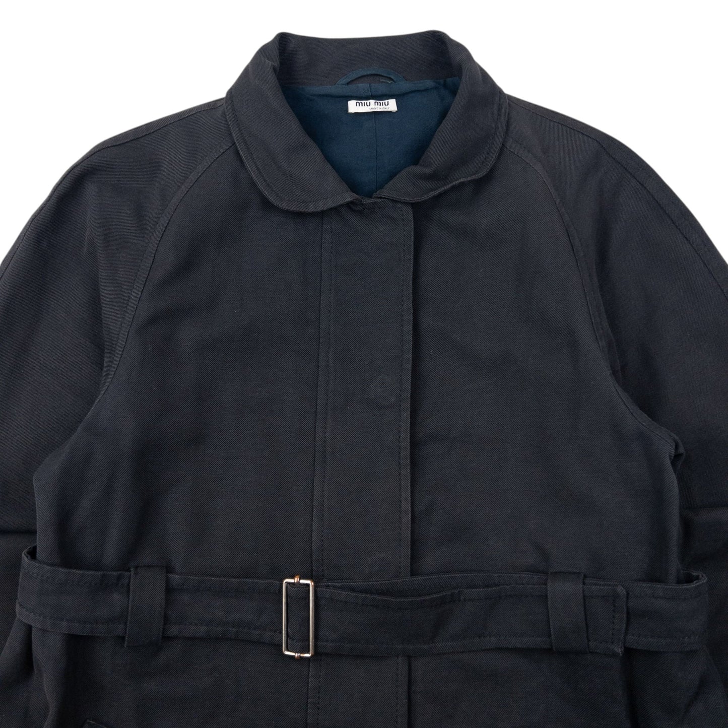 Vintage Miu Miu Belt Waist Longline Jacket Womens Size M