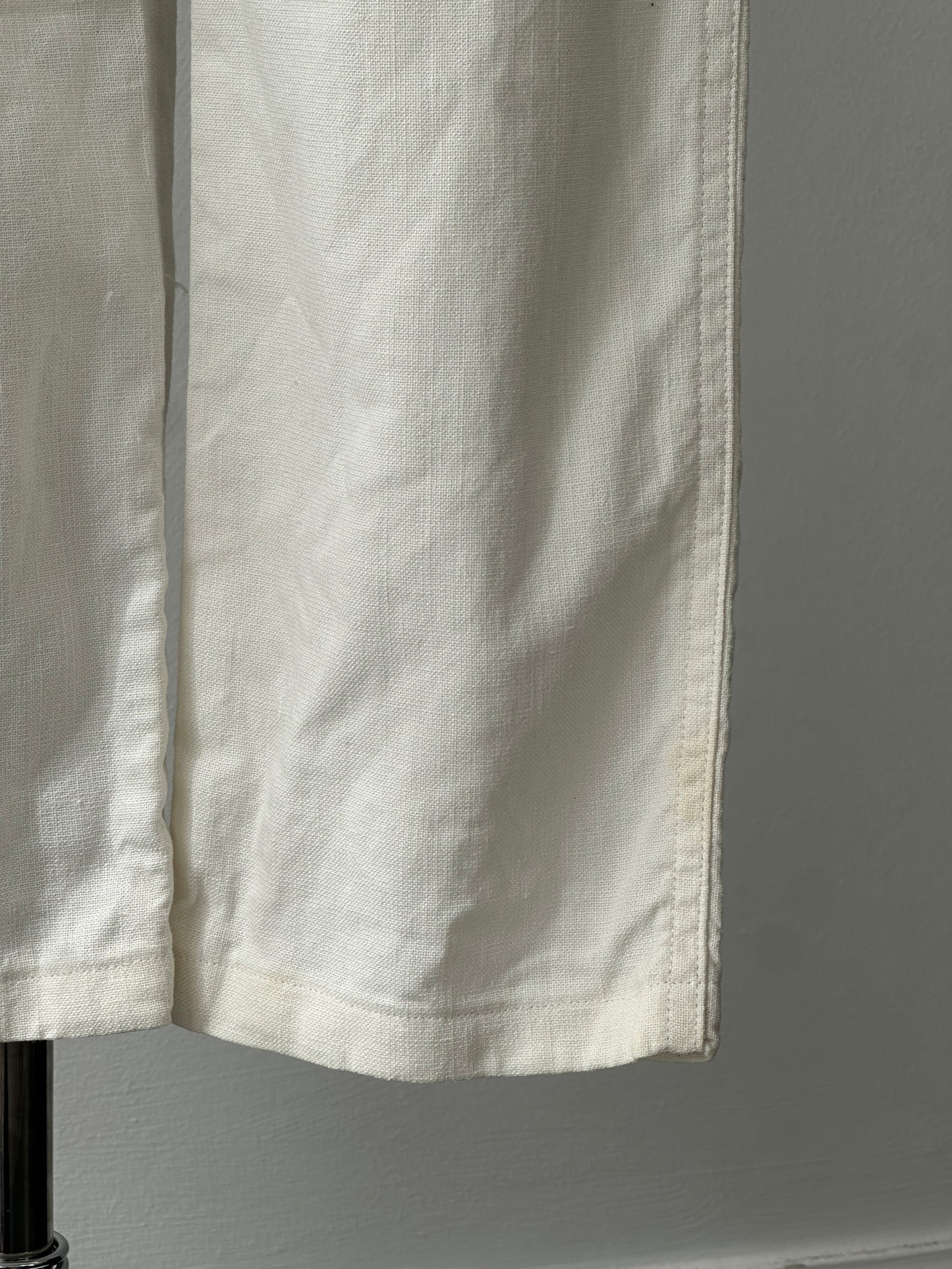 Armani Jeans 1990s Linen Slim Straight Leg Trousers - W26