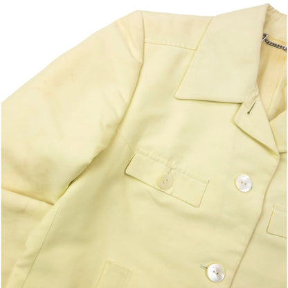 Vintage 90s Gucci By Tom Ford Cropped Blazer Jacket Womens Size S | Small, Yellow