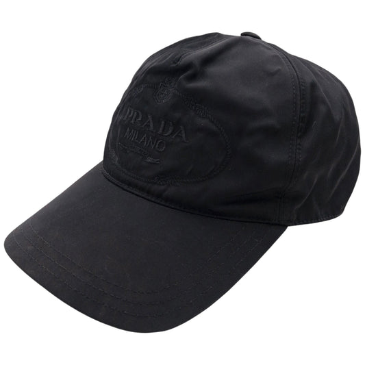 Vintage 2000s Prada Embroidered Hat Size S | O/S, Black