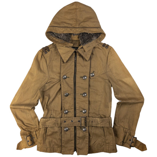 Vintage PPFM Buckle Military Jacket Women's Size M