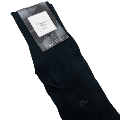 Vintage 2000s Dior Monsieur Embroidered Socks