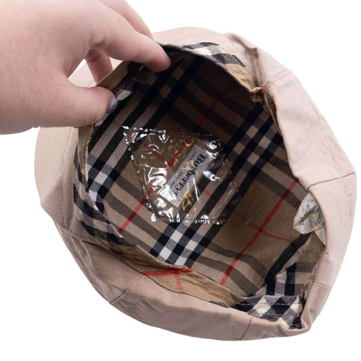 Vintage 80s Burberry Flat Cap Hat | O/S, Beige