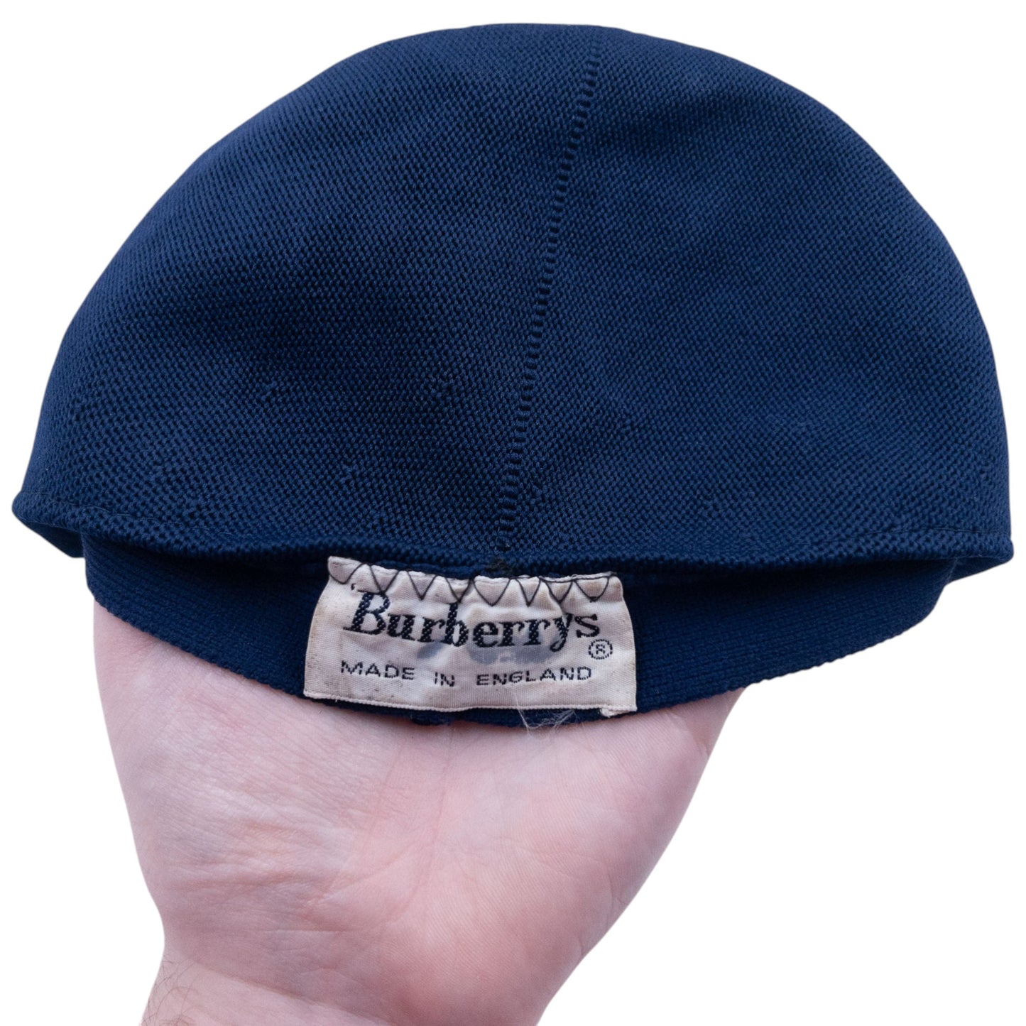 Vintage Burberry Embroidered Flat Cap Hat