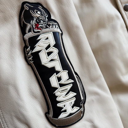 Avirex 'Speed Tigers' Leather Varsity Jacket - XL