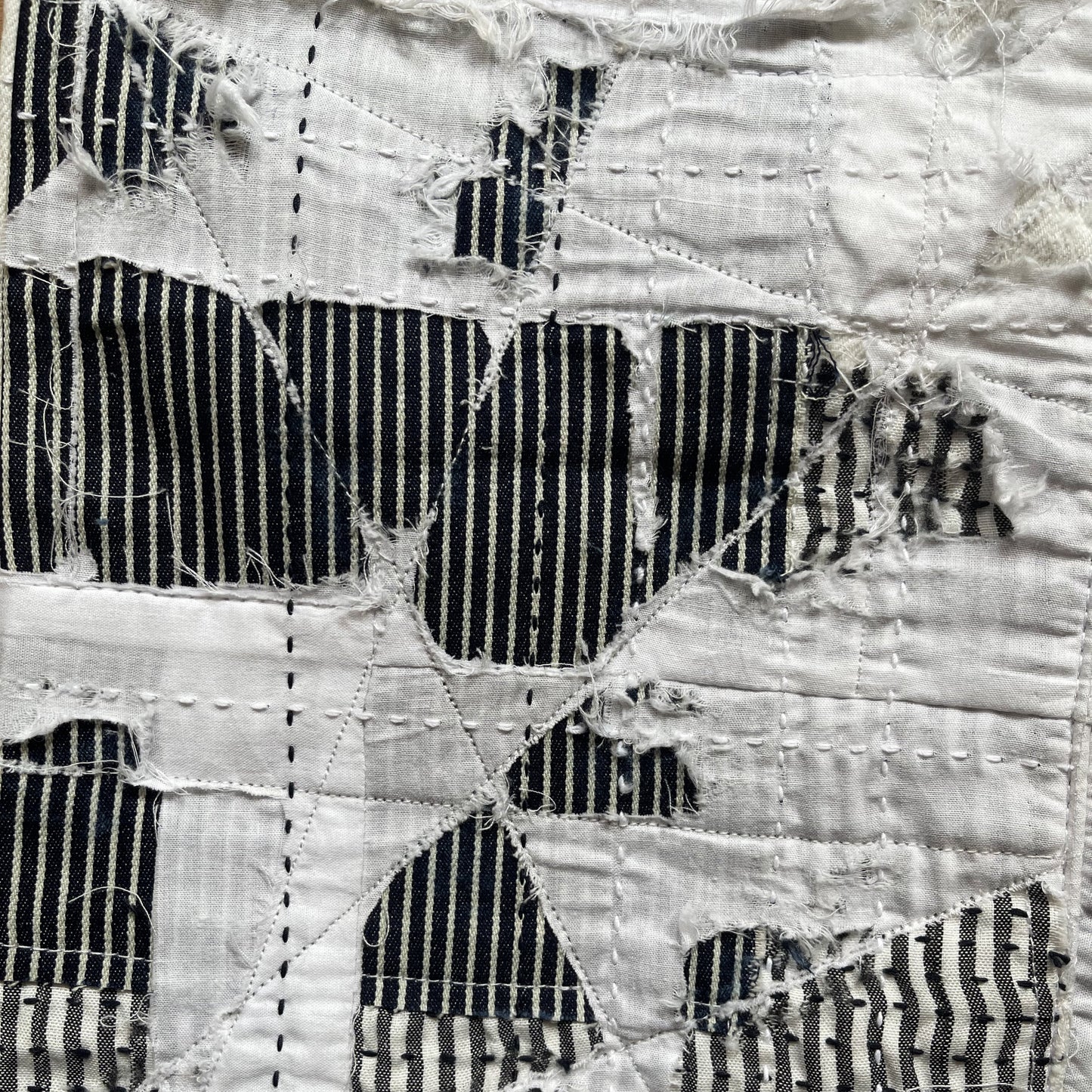 Boro Patchwork Distressed Jeans - W32"