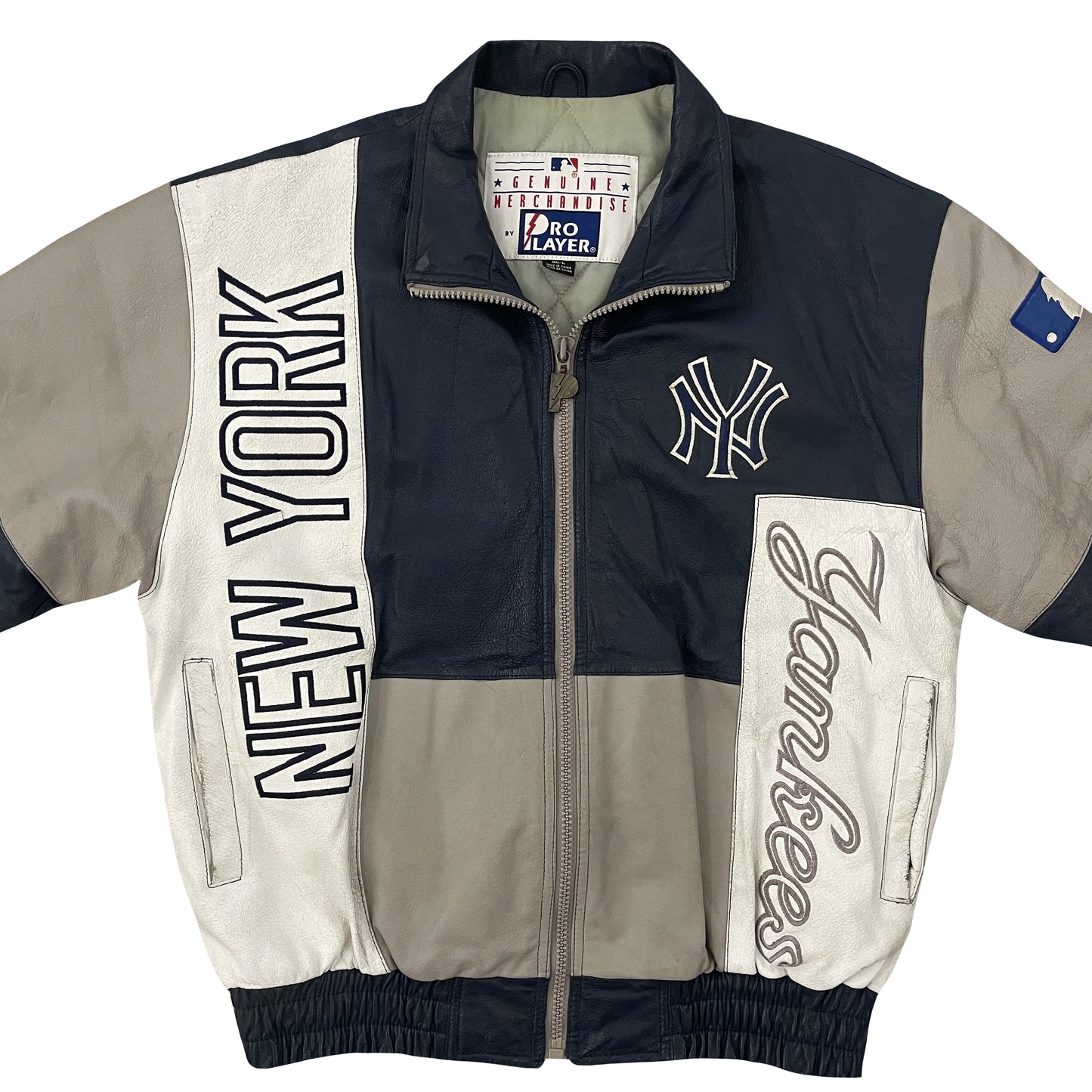 Pro Player New York Yankees Leather Jacket - L