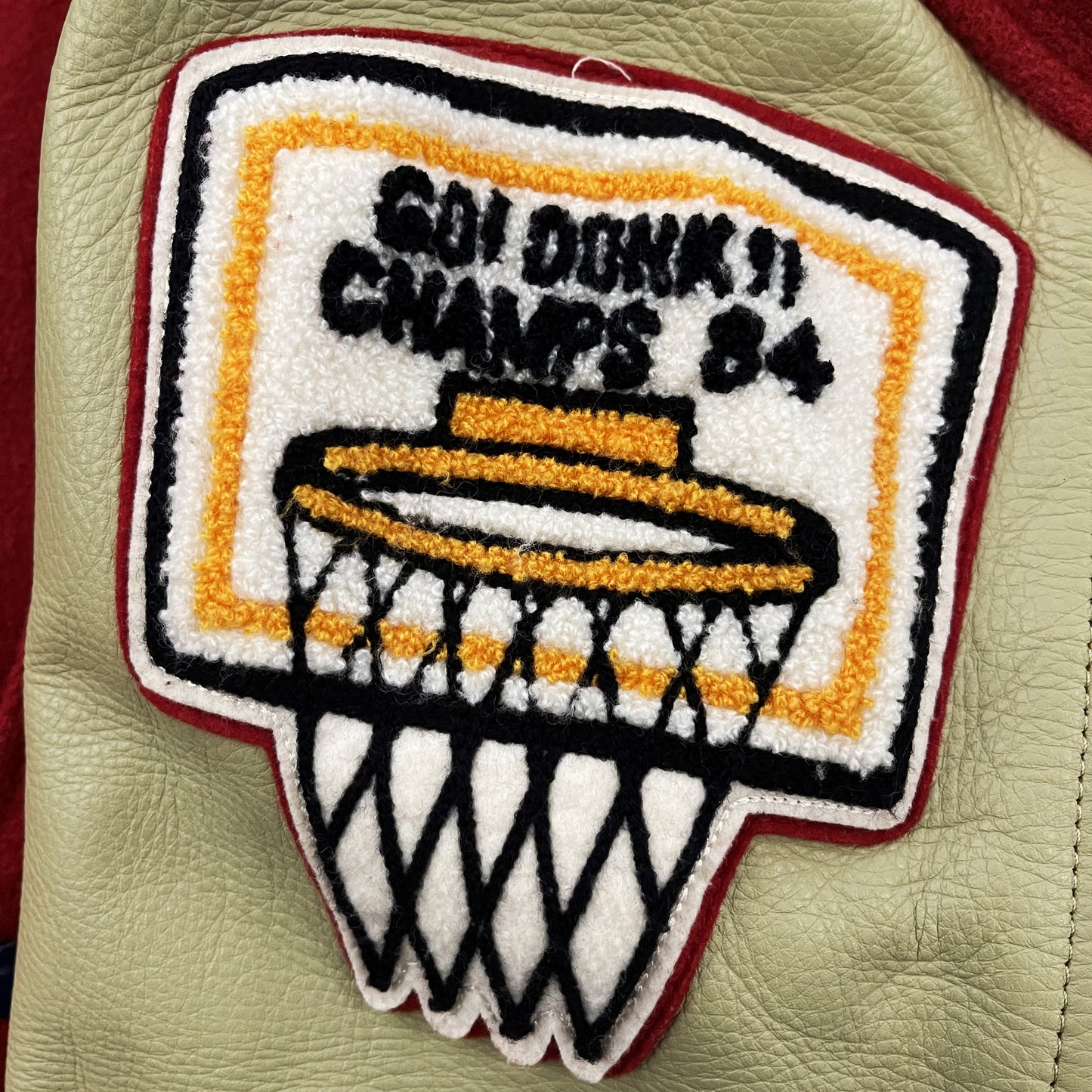 Whitesville Dunk Eagles Varsity Jacket - L | Large, White