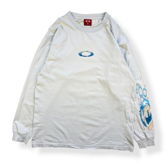 2000's Oakley 'Static O' Long Sleeve T-Shirt (L) | Default Title, Multicoloured