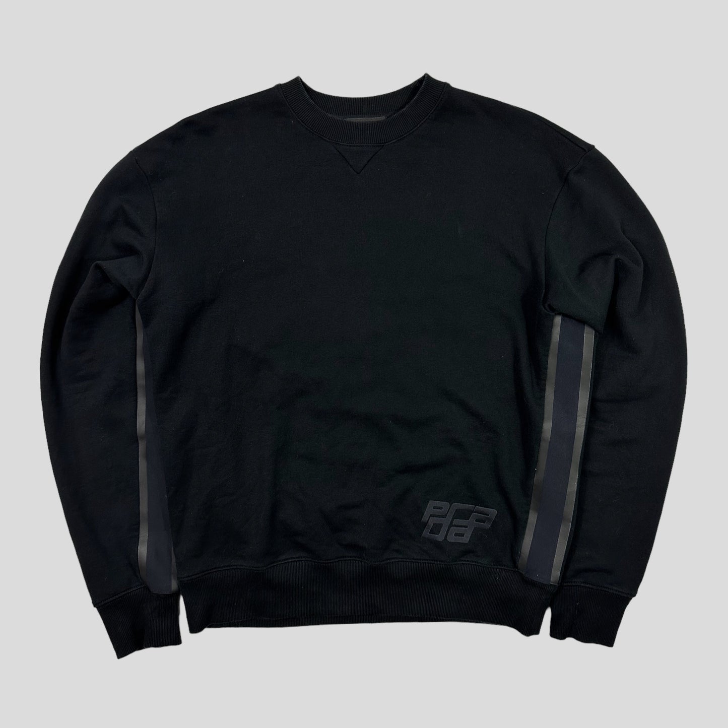 Prada Milano 2018 Race Logo Rubberised Seam Crewneck - S/M