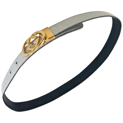Vintage 80s Gucci Leather Belt Size W28 | O/S, Gold