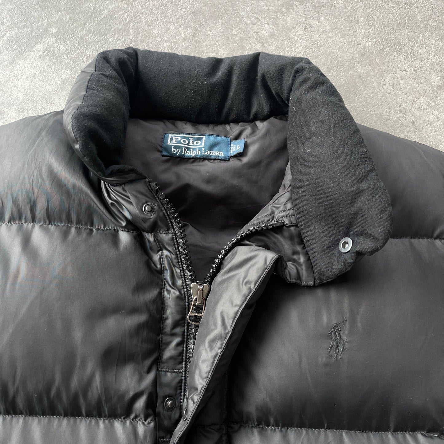 Ralph Lauren 1990s heavyweight down fill puffer gilet (L)