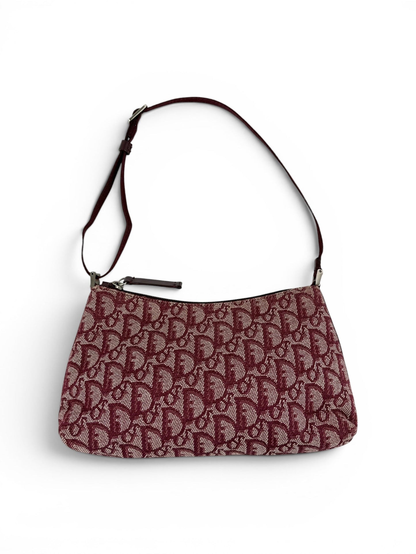 2011 Christian Dior Bordeaux Red Monogram Shoulder Bag | O/S, Multicoloured