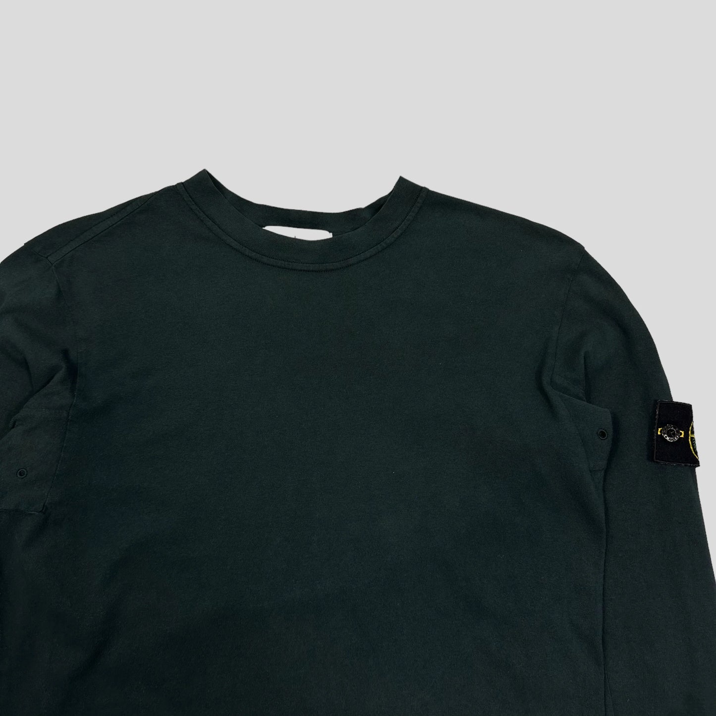Stone Island Badged Longsleeve T-shirt - M