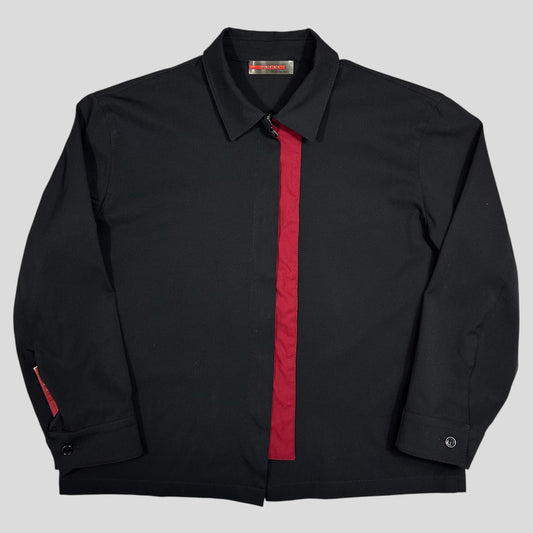 Prada Sport 1999 Nylon Panelled Zip-up Shirt - S/M | Default Title, Multicoloured