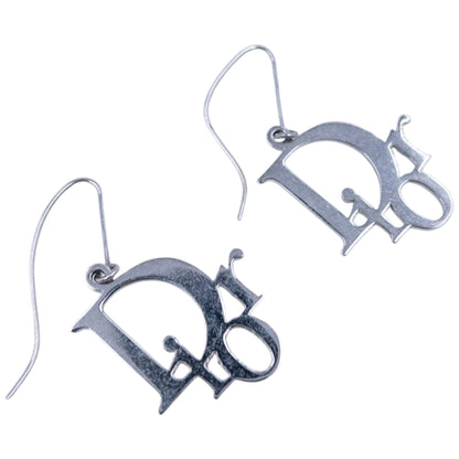 Vintage 2000s Dior Silver Logo Earrings
