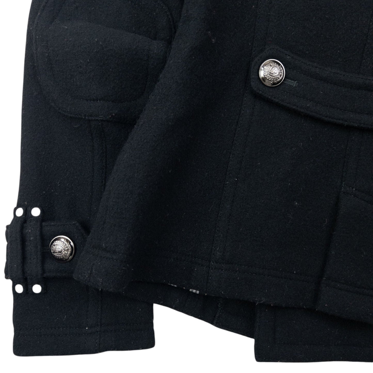 Vintage 2000s Burberry Blue Label Nova Check Lined Wool Jacket Womens Size S | Small, Black