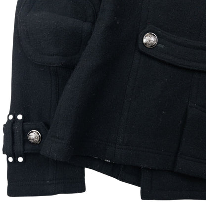 Vintage 2000s Burberry Blue Label Nova Check Lined Wool Jacket Womens Size S | Small, Black