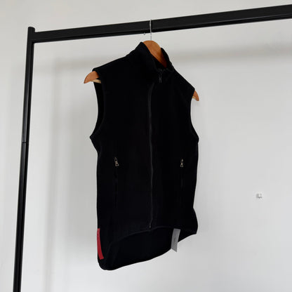 ss2000 prada sport fleece gilet | O/S, Red