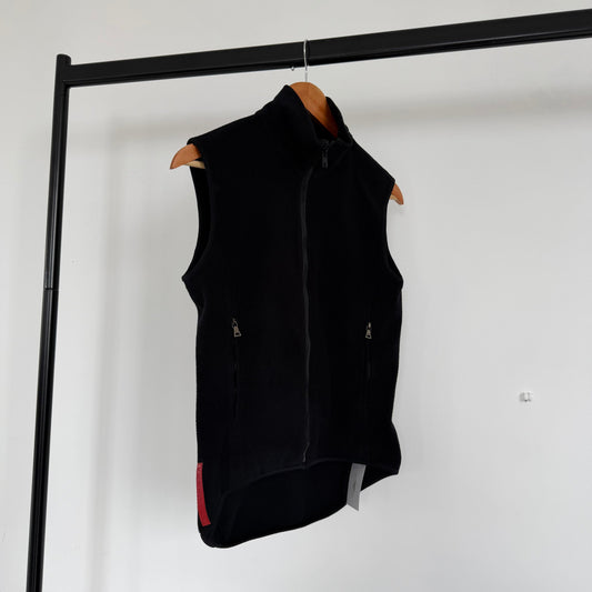 ss2000 prada sport fleece gilet | O/S, Red