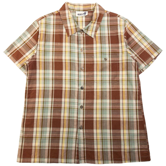 Vintage Hai Sporting Gear By Issey Miyake Short Sleeve Button Up Shirt Size S