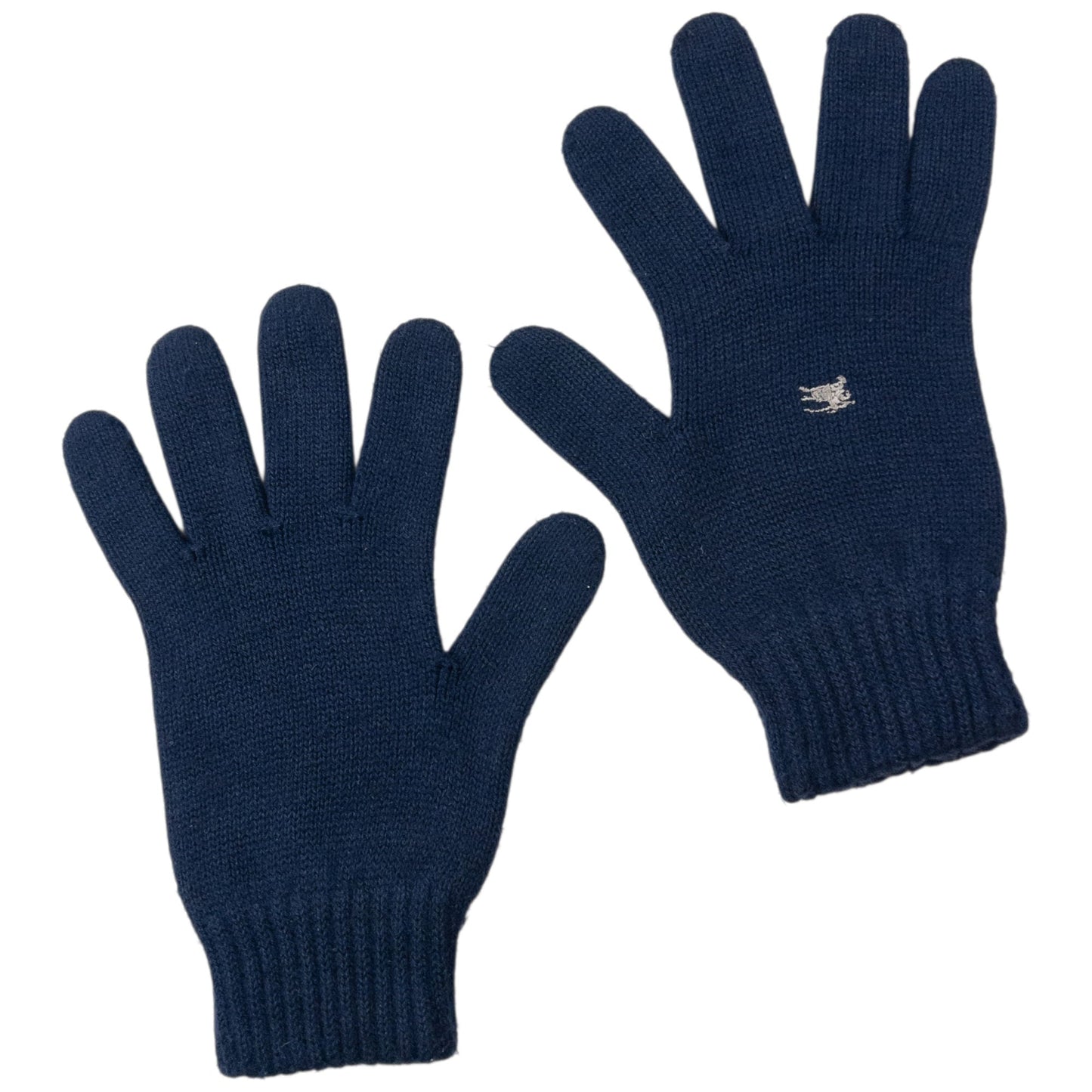 Vintage 2000s Burberry Wool Gloves | O/S, Navy