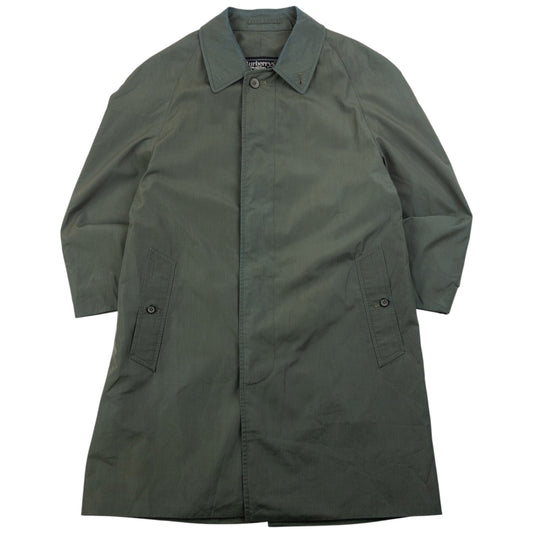 Vintage 80s Burberry Iridescent Trench Jacket Size L | Large, Green